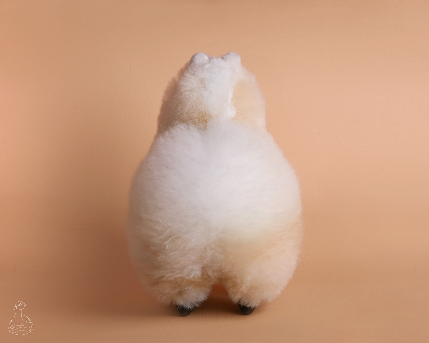 ALPACA FUR TOY | Natural Beige Handcrafted Alpaca Fur Stuffed Plush