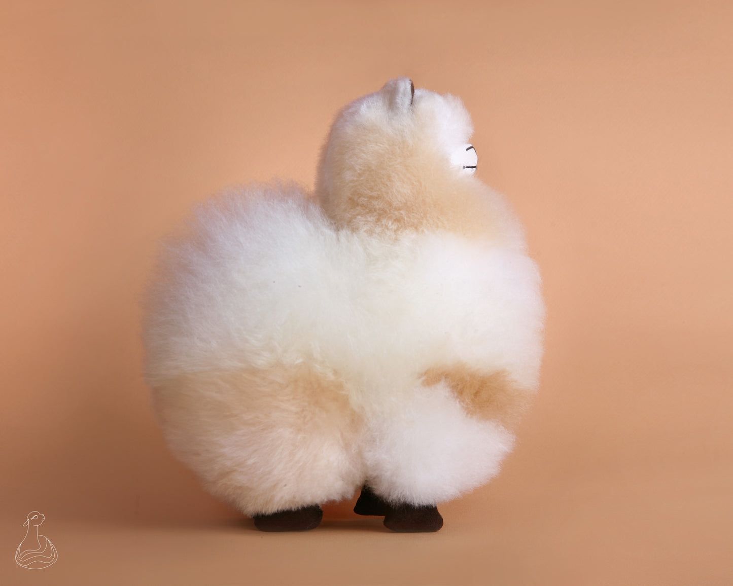 ALPACA FUR TOY | Natural Beige Handcrafted Alpaca Fur Stuffed Plush