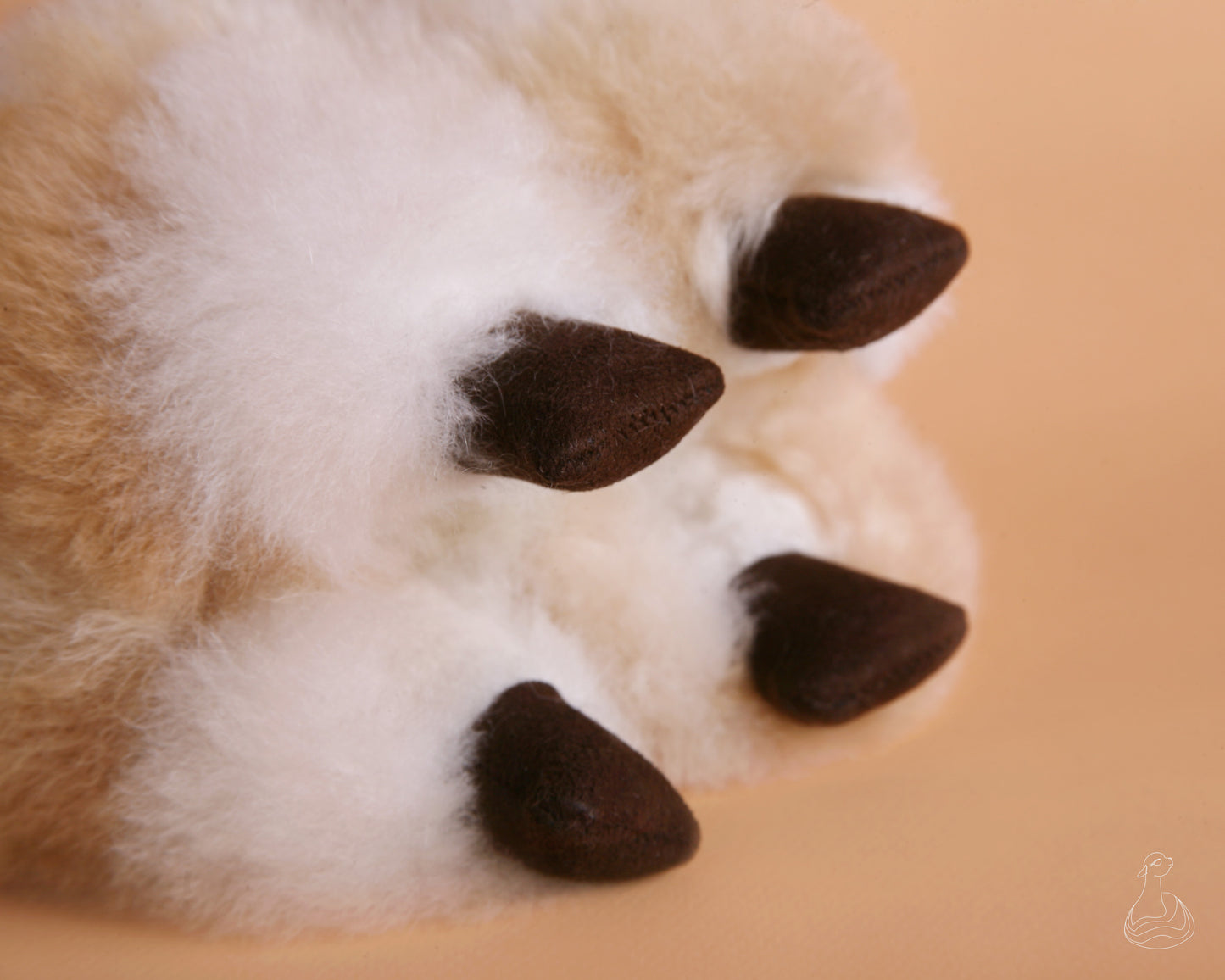 ALPACA FUR TOY | Natural Beige Handcrafted Alpaca Fur Stuffed Plush