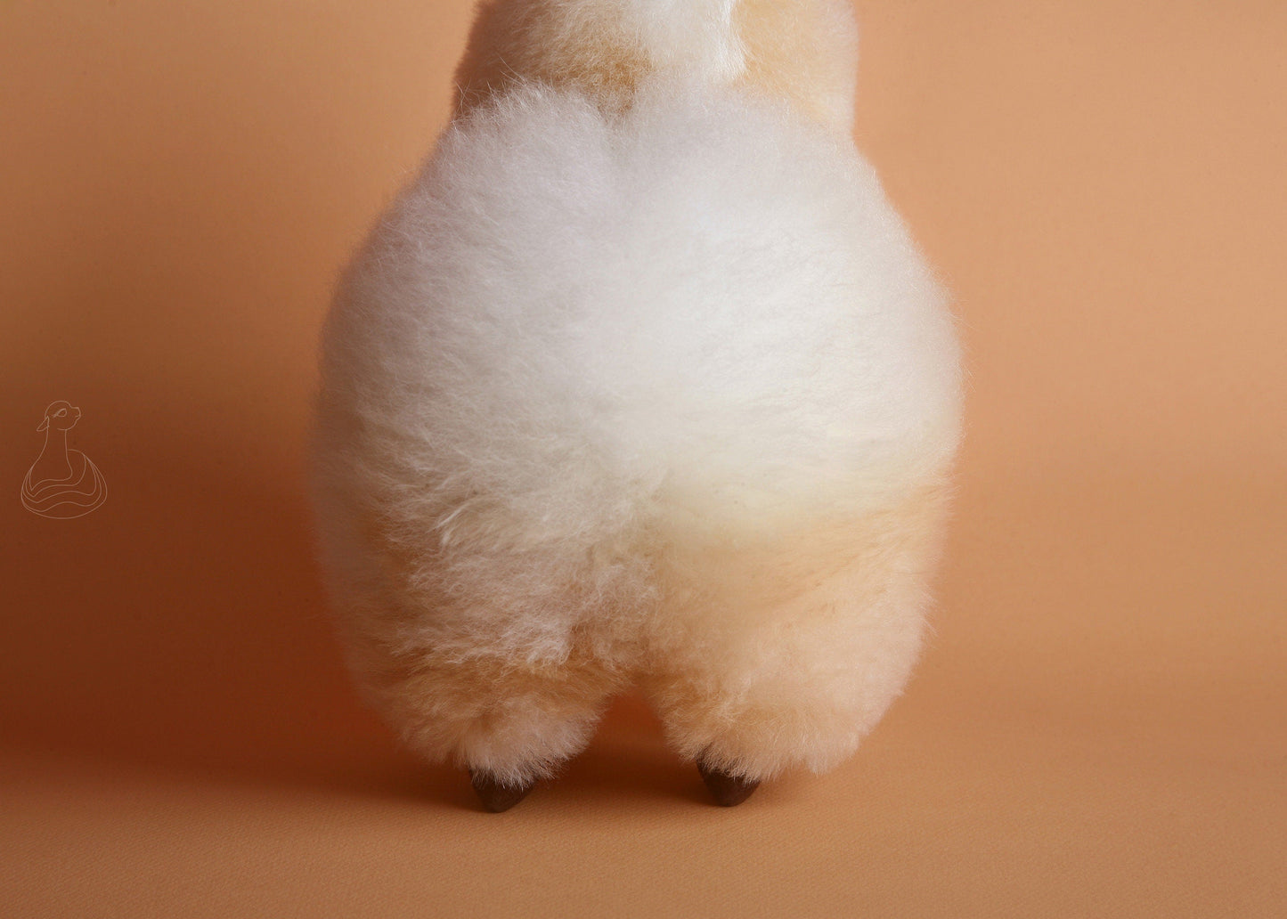 ALPACA FUR TOY | Natural White Handcrafted Alpaca Fur Stuffed Plush