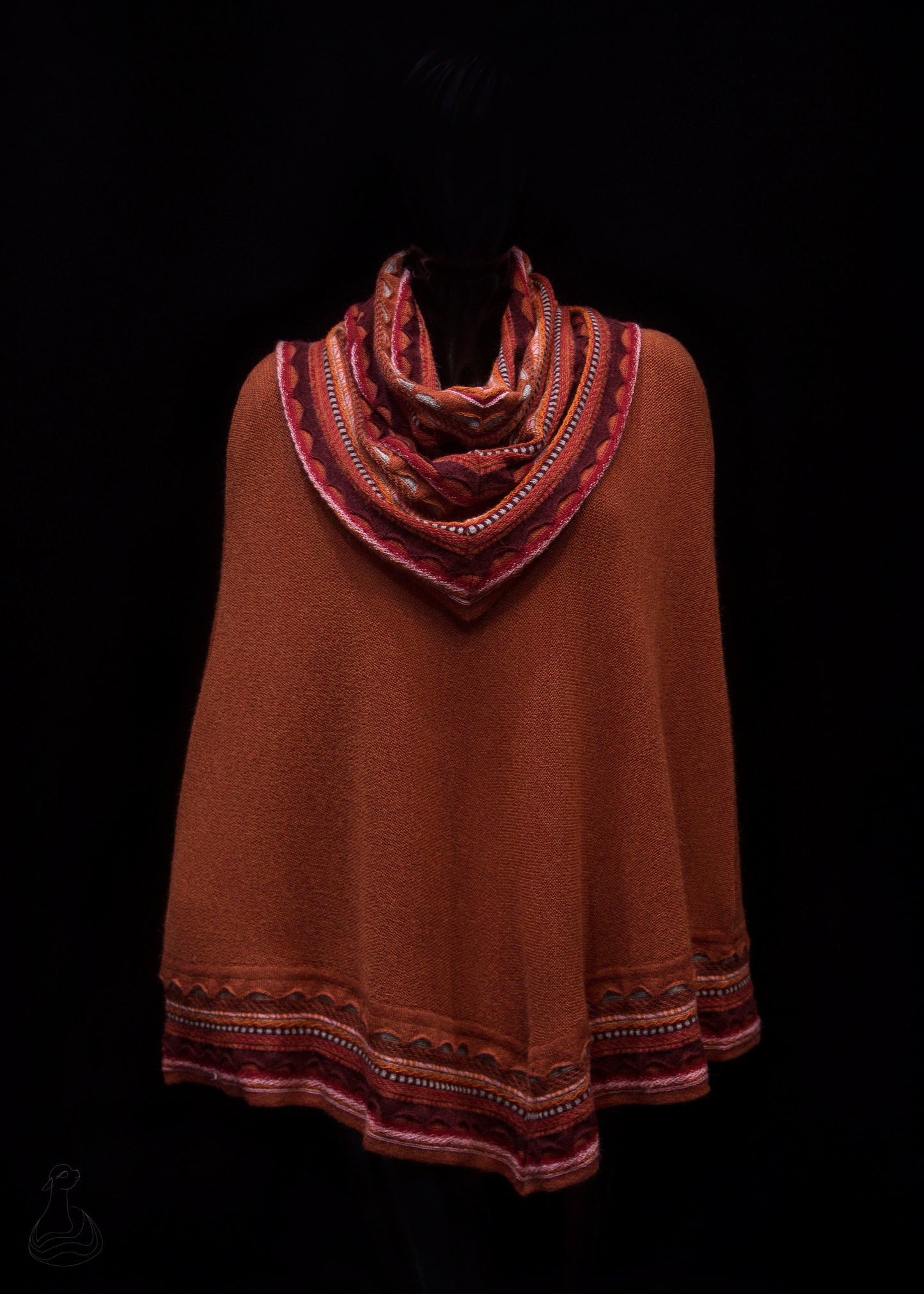 BABY ALPACA PONCHO | Luxury Peruvian Handcrafted Poncho | Lightweight Hooded Poncho