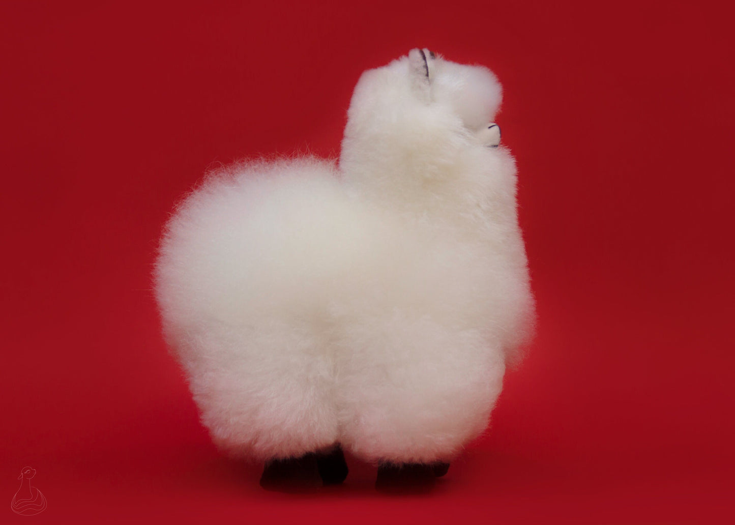 ALPACA FUR TOY | Natural White Handcrafted Alpaca Fur Stuffed Plush