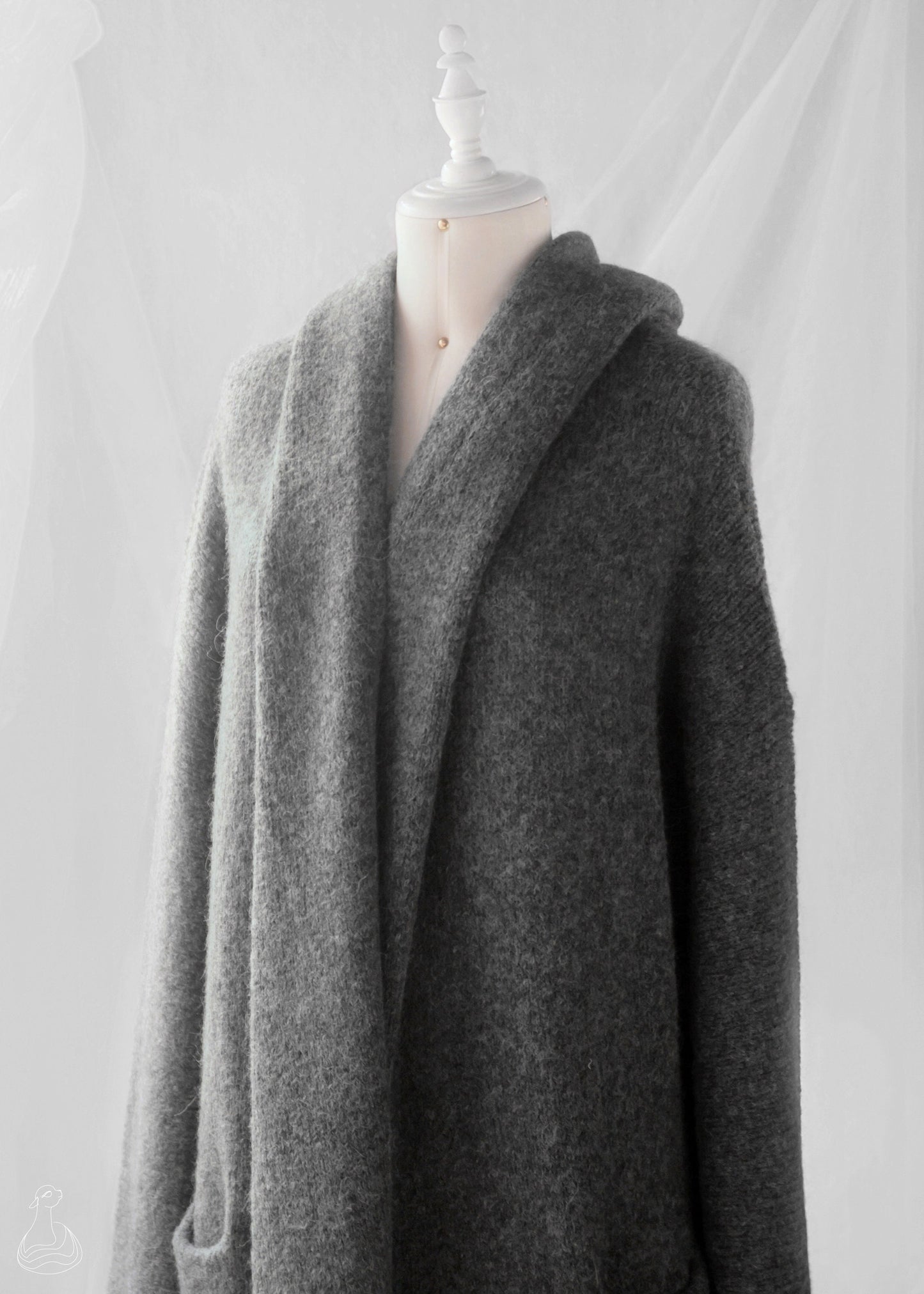 Baby Alpaca Hooded Coat | Baby Alpaca  & Merino Wool Cardigan | Luxury Peruvian Handmade Coat