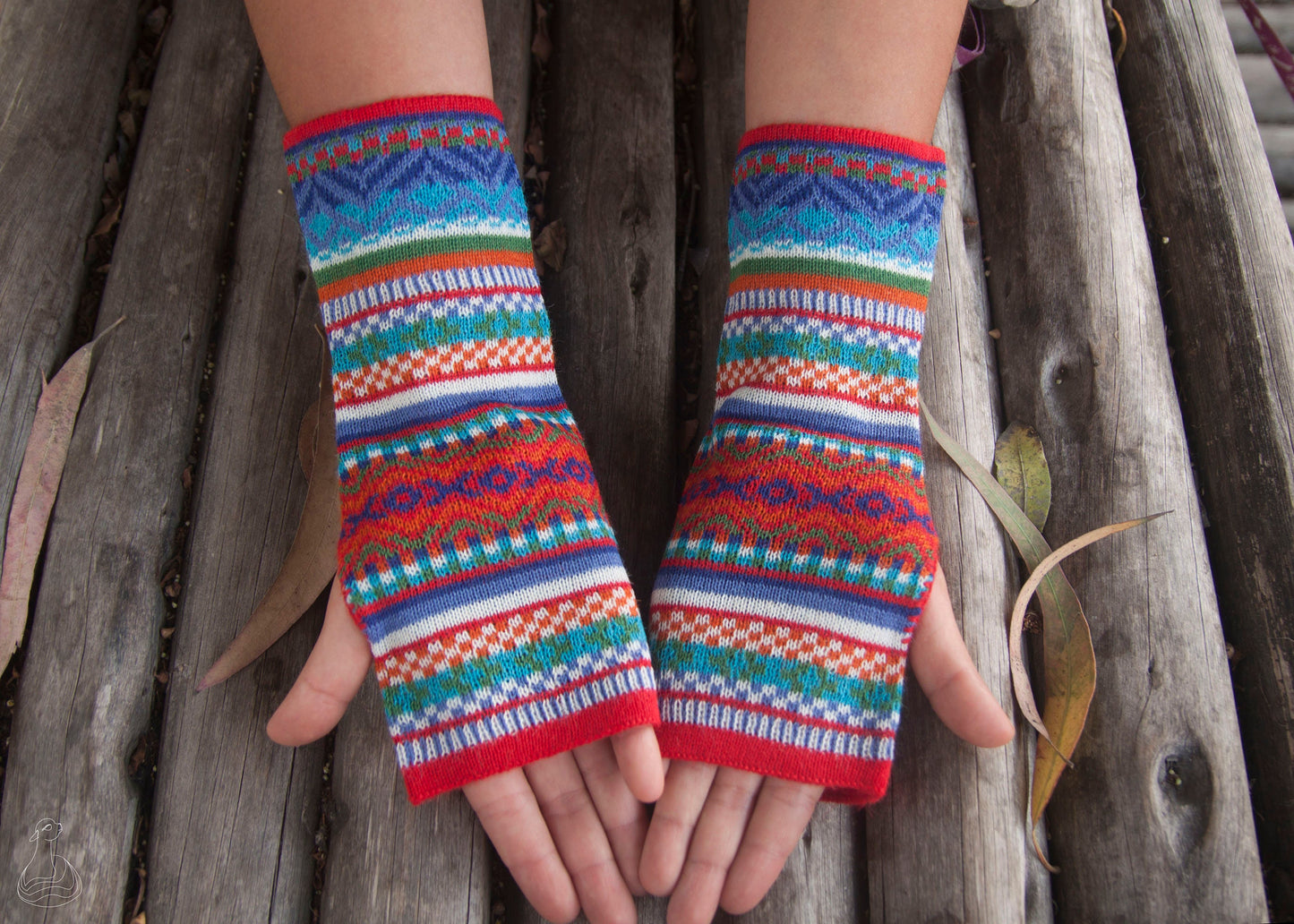 Baby Alpaca Wrist Warmers | Fingerless Gloves | 100% Baby Alpaca Mittens | Peruvian Style