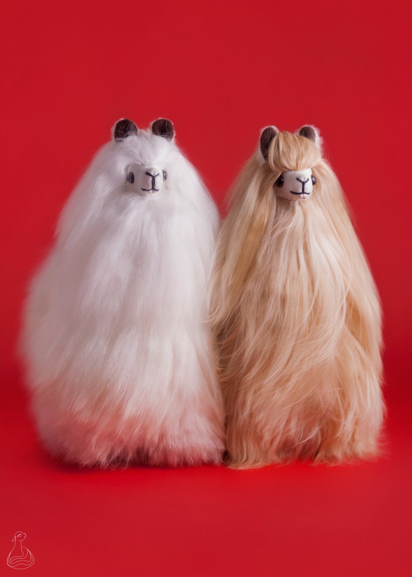 ALPACA FUR TOY | Suri Alpaca Stuffed Plush | Handmade Hypoallergenic Doll