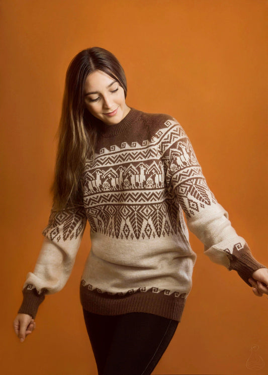 ALPACA SWEATER | Handcrafted Unisex Sweater Peruvian Design