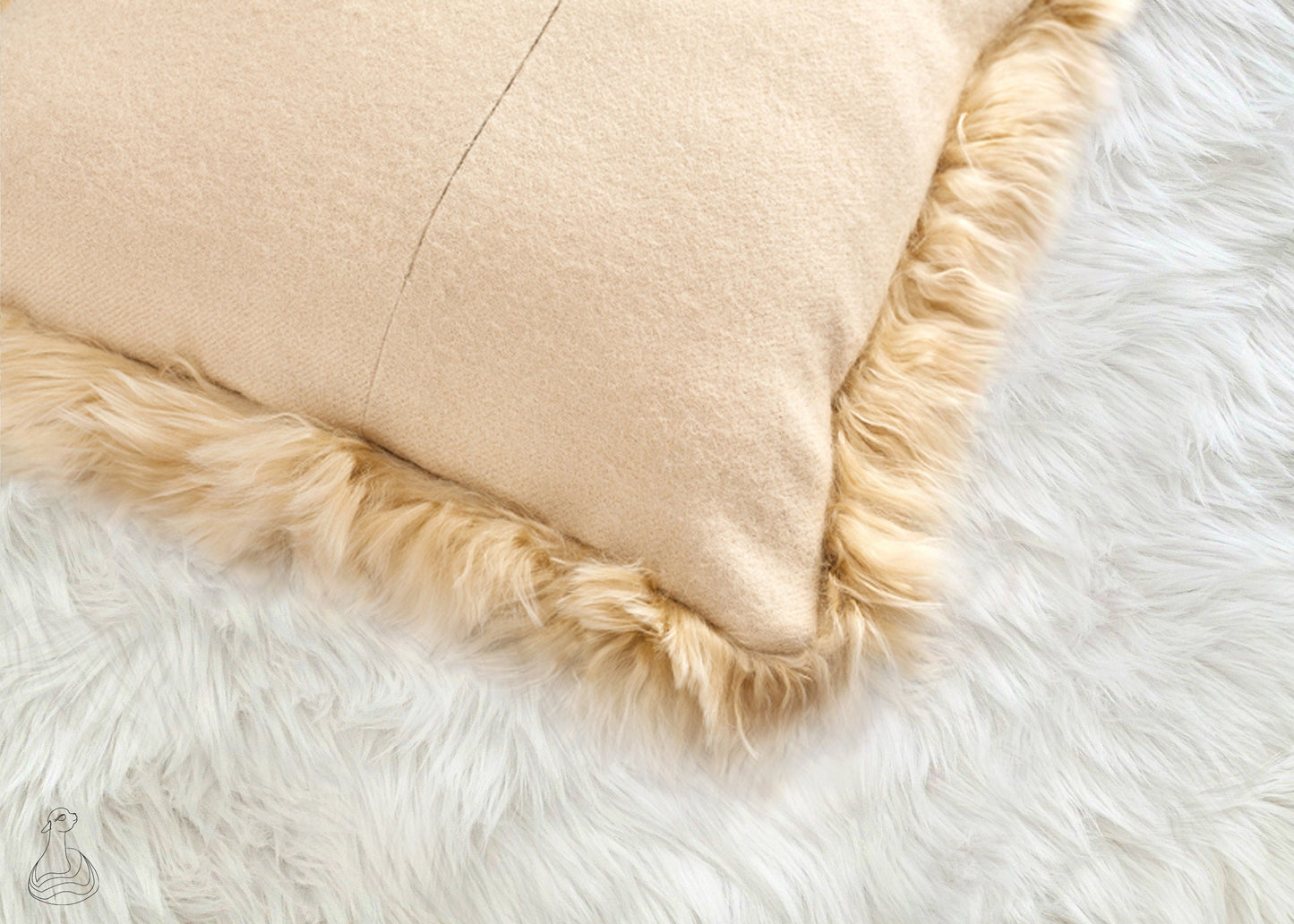 BABY ALPACA PILLOW | Luxury Baby Alpaca Fur Cushion Cover