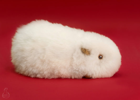 ALPACA FUR TOY | Guinea Pig Stuffed Plush | Handcrafted Hypoallergenic Doll