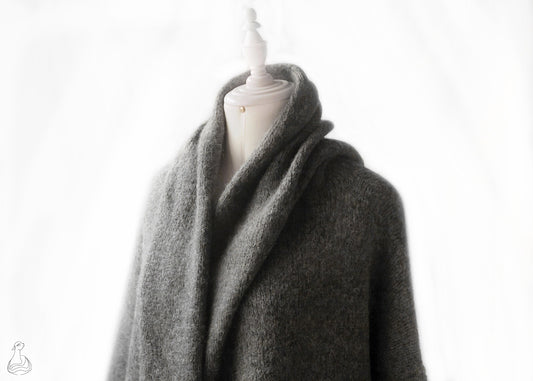 Baby Alpaca Hooded Coat | Baby Alpaca  & Merino Wool Cardigan | Luxury Peruvian Handmade Coat