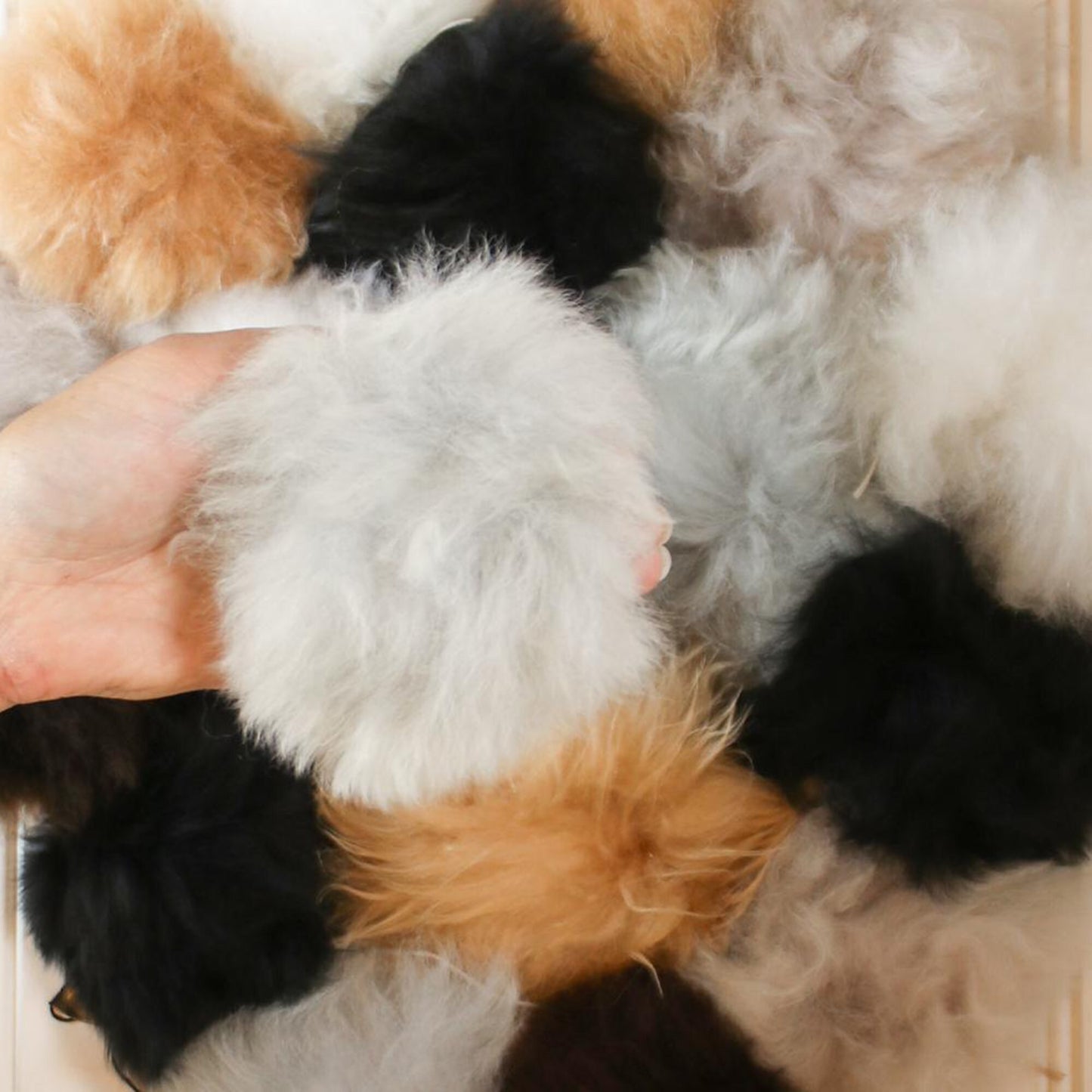 ALPACA FUR KEYCHAIN | Handcrafted Alpaca Fur Stuffed Keyring