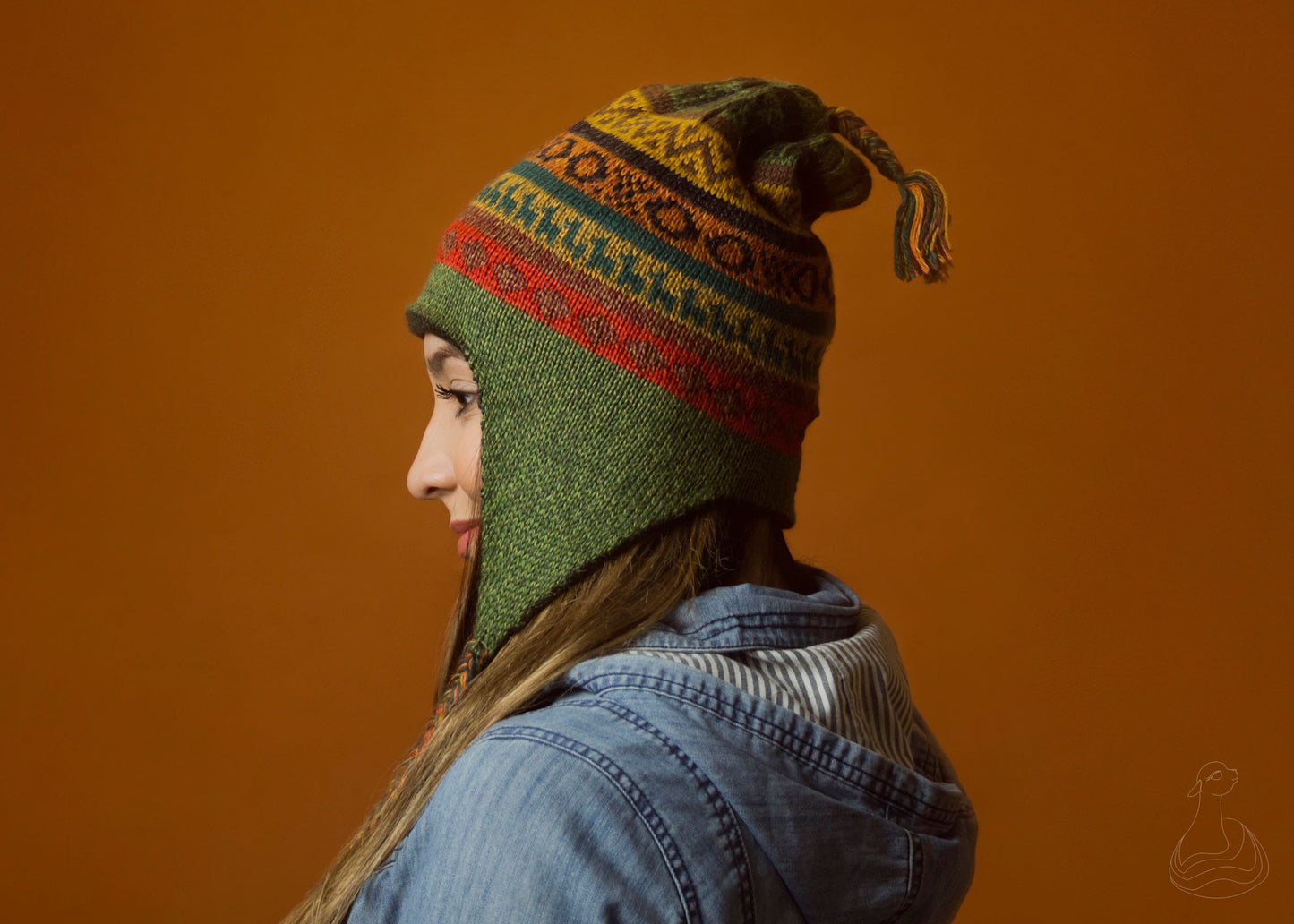 ALPACA CHULLO | Reversible Double-Level Peruvian Alpaca Chullo