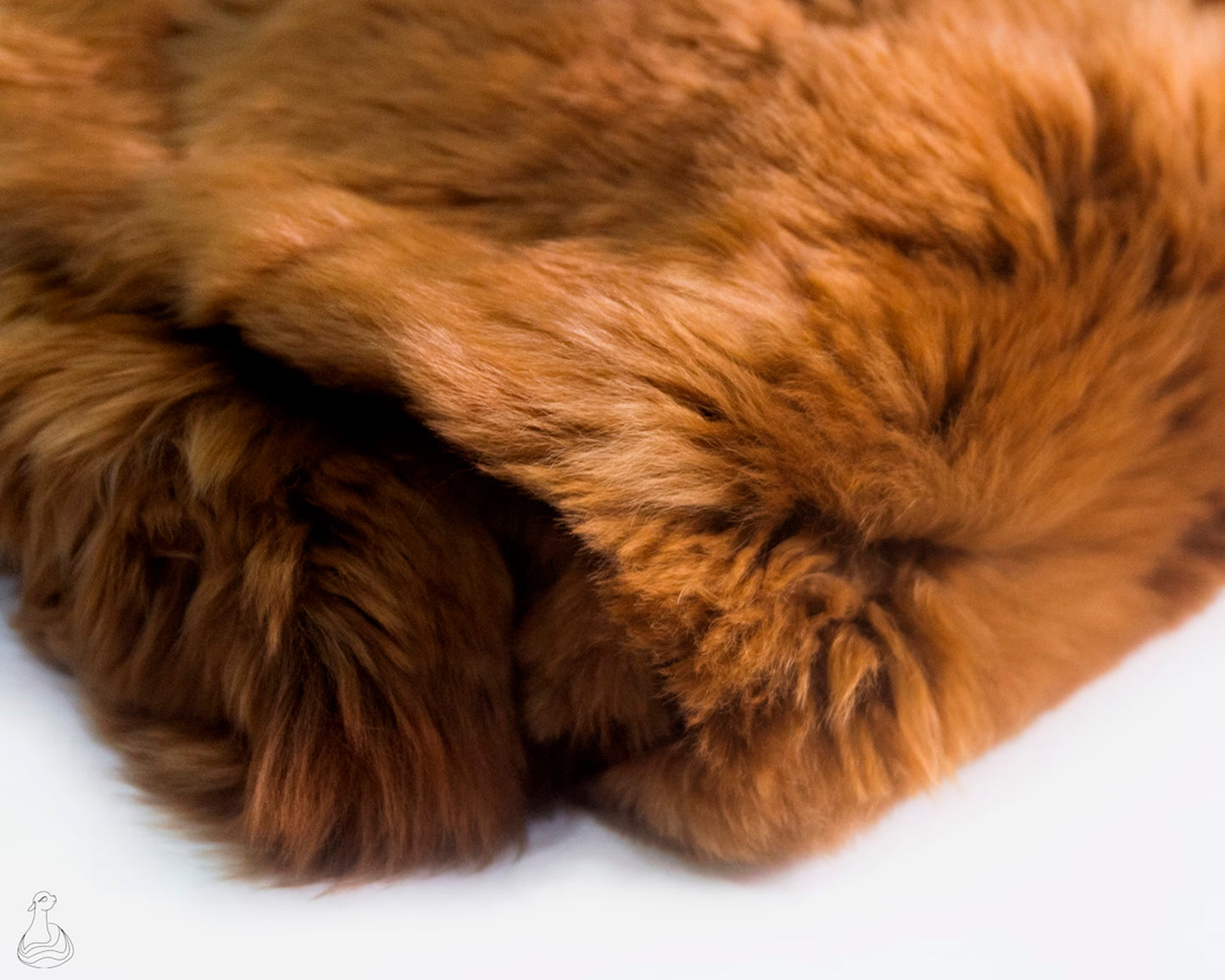 BABY ALPACA FUR BLANKET | Luxury Golden Brown Baby Alpaca Fur Throw