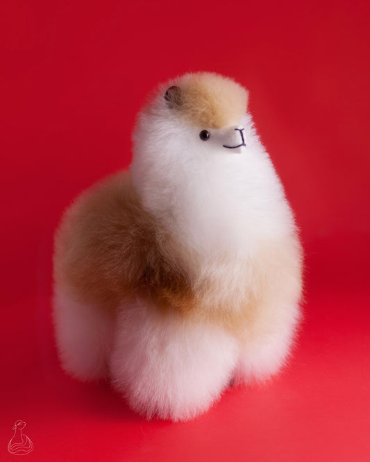 BABY ALPACA FUR TOY | Natural Colors Handcrafted Baby Alpaca Fur Stuffed Plush