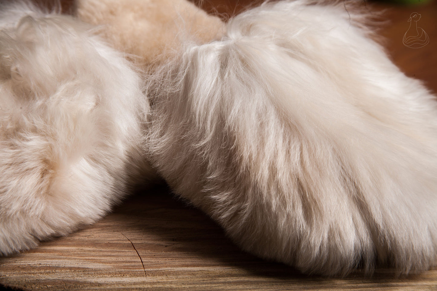 BABY ALPACA SLIPPERS | Natural Beige Alpaca Fur Slippers  | Handmade Fur Slippers
