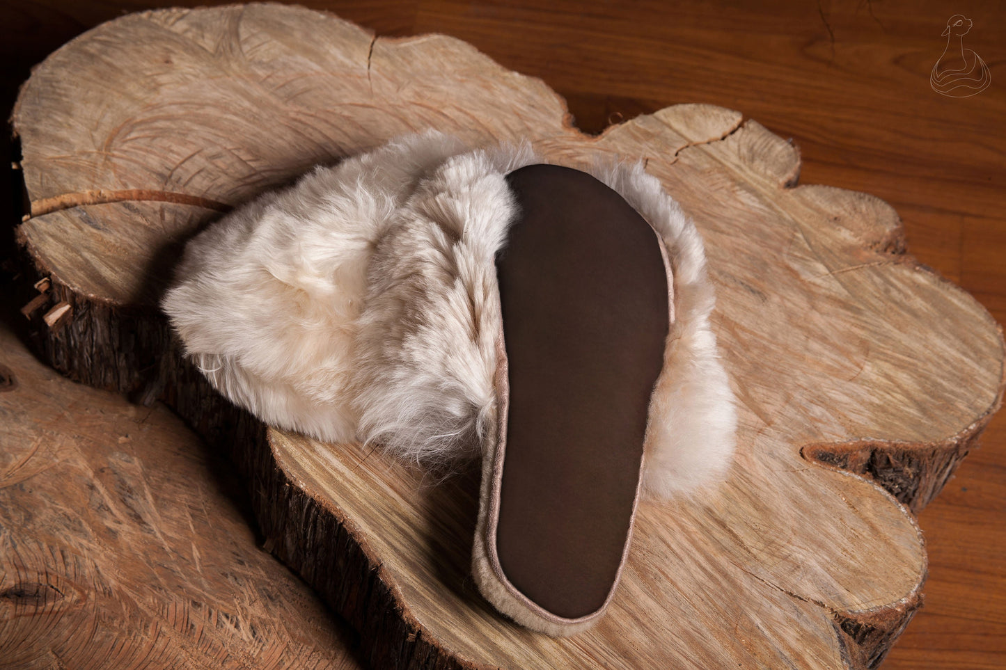 BABY ALPACA SLIPPERS | Natural Beige Alpaca Fur Slippers  | Handmade Fur Slippers