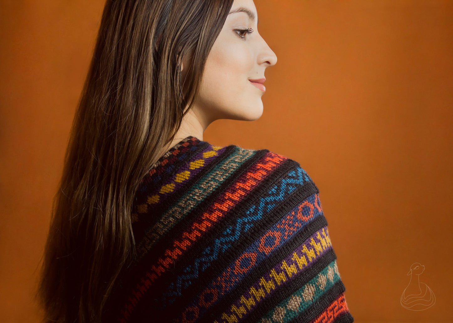 ALPACA PONCHO | Luxury Alpaca Peruvian Poncho Unisex | Alpaca Poncho Diamond Shape