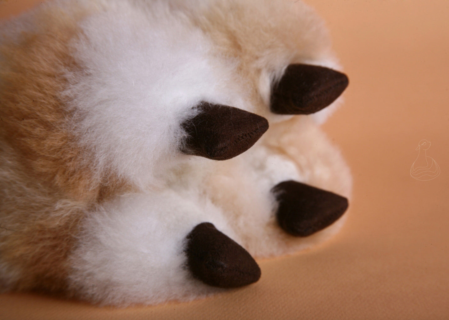 ALPACA FUR TOY | Natural White Handcrafted Alpaca Fur Stuffed Plush