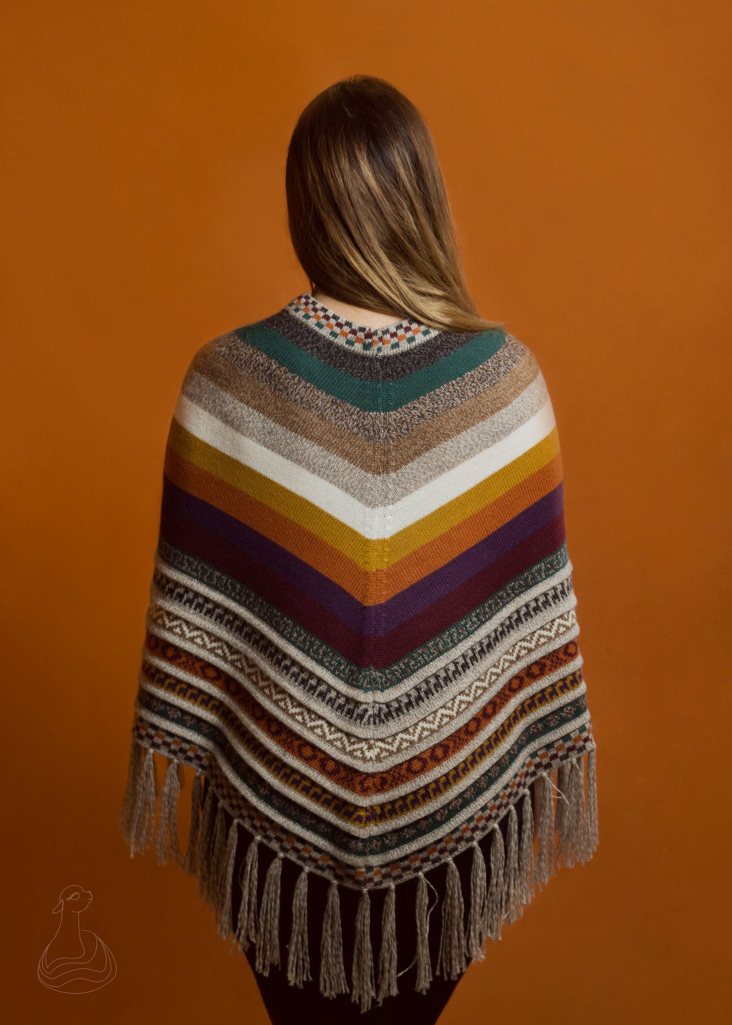 ALPACA PONCHO | Luxury Alpaca Peruvian Poncho Unisex | Alpaca Poncho Bell Shape