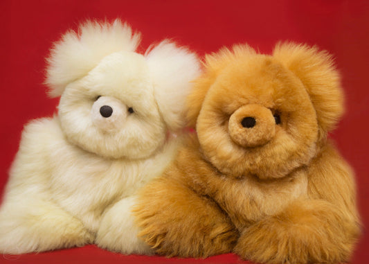 BABY ALPACA FUR TOY | Teddy Bear Baby Alpaca Fur Stuffed Plush