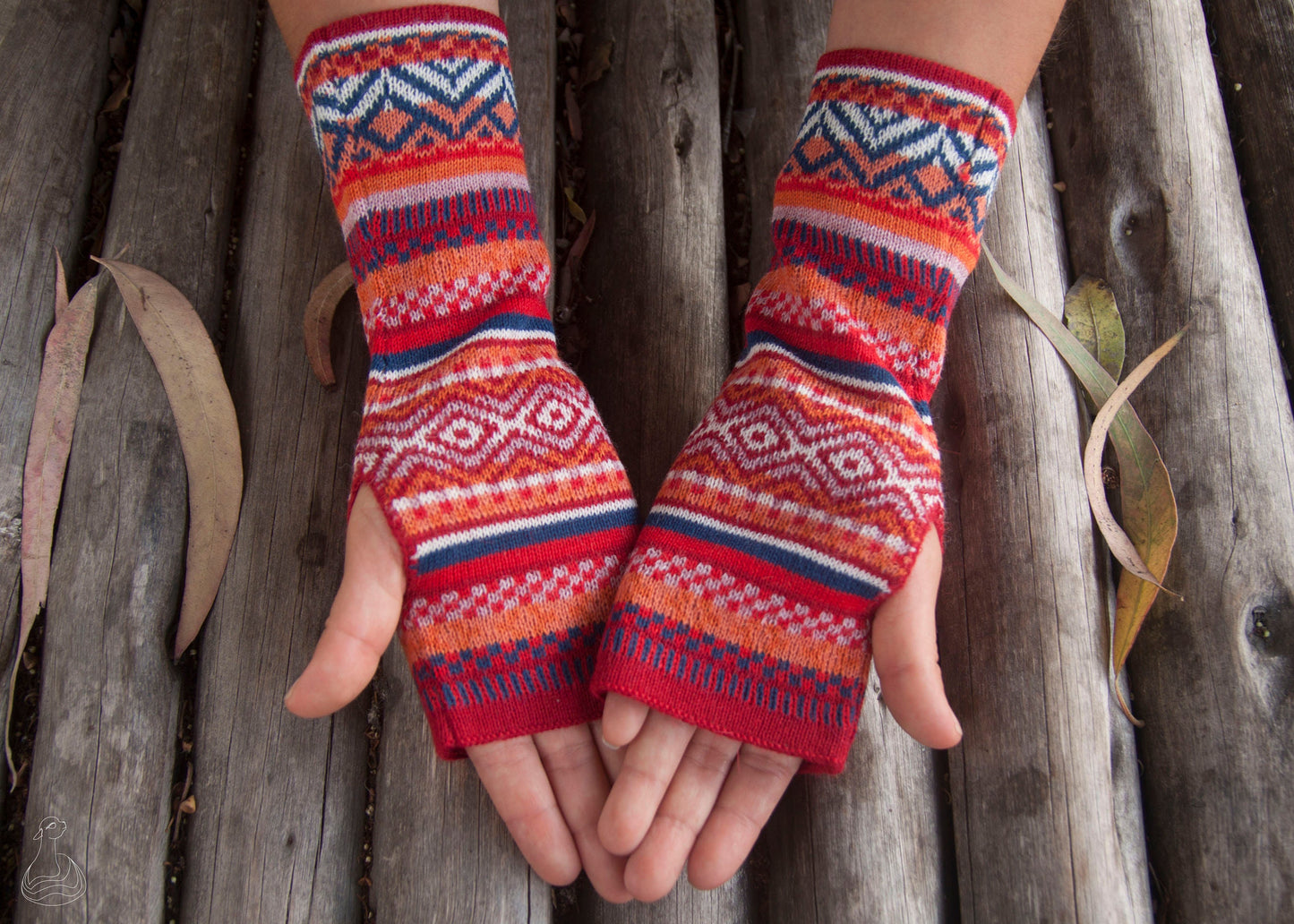 Baby Alpaca Wrist Warmers | Fingerless Gloves | 100% Baby Alpaca Mittens | Peruvian Style
