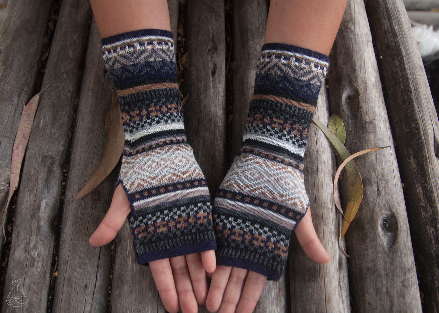 Baby Alpaca Wrist Warmers | Fingerless Gloves | 100% Baby Alpaca Mittens | Peruvian Style