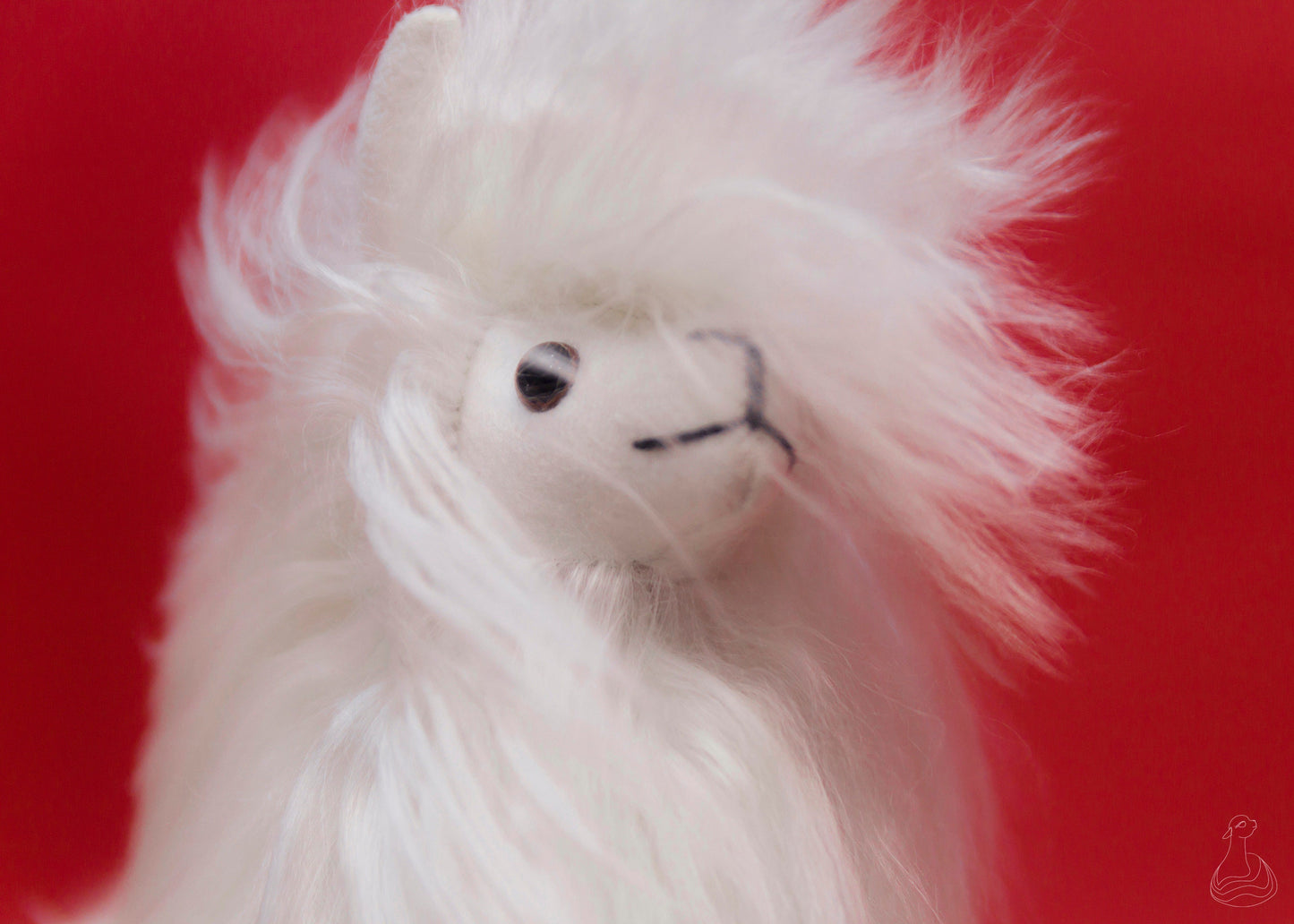 ALPACA FUR TOY | Baby Alpaca Suri Fur Stuffed Plush | Handcrafted Hypoallergenic Doll