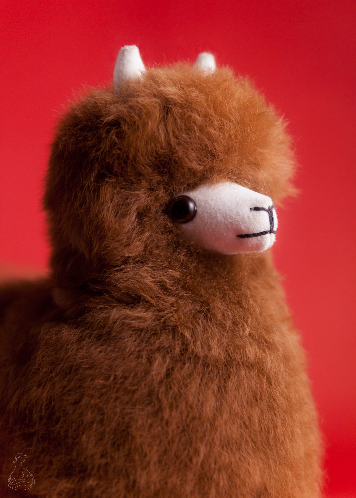 JOUET EN FOURRURE D'ALPAGA | Peluche en fourrure d'alpaga royale | Fourrure ultra douce de qualité maximale | Jouet hypoallergénique fabriqué à la main