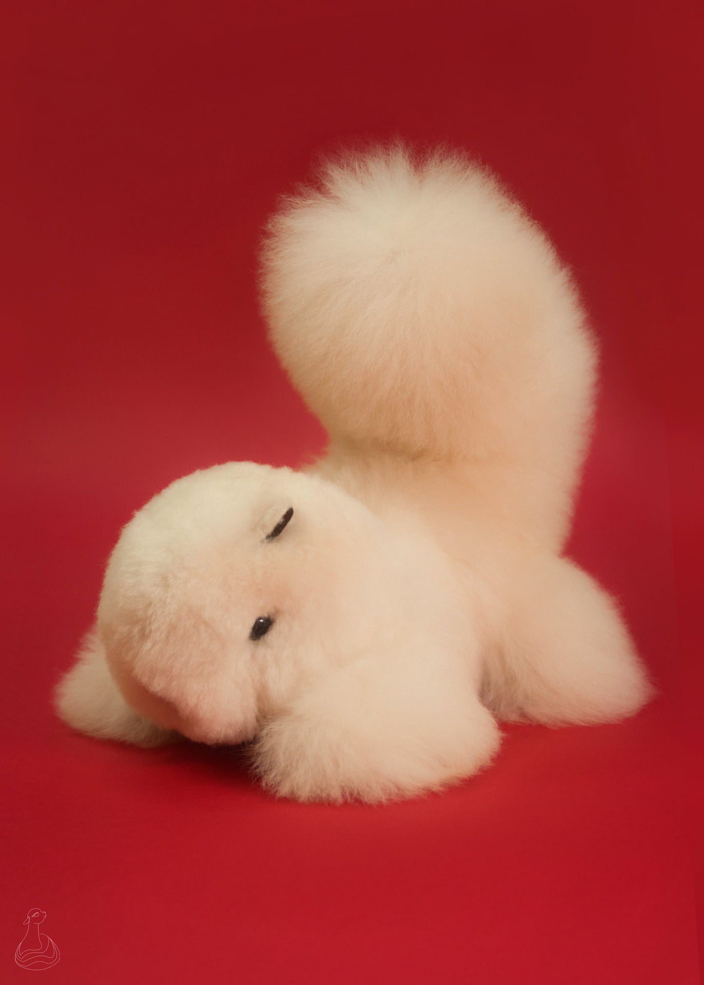 JOUET EN FOURRURE D'ALPAGA | Peluche en peluche d'écureuil | Poupée hypoallergénique fabriquée à la main