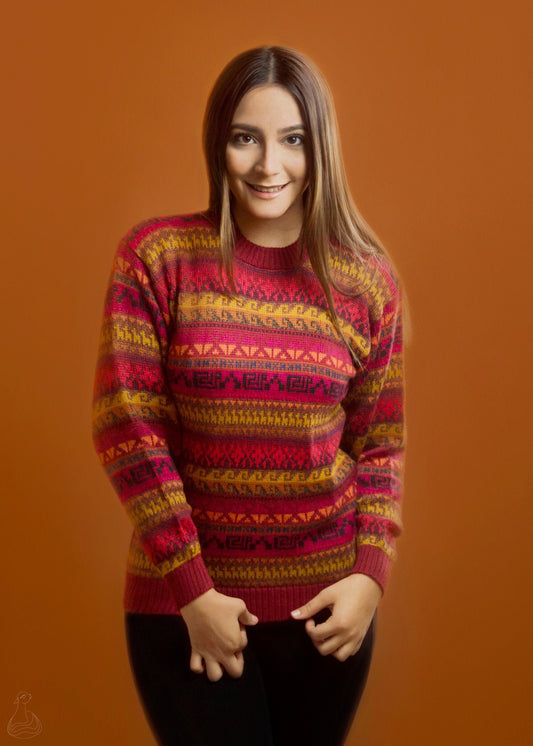 PULL EN ALPAGA | Pull unisexe fait main au design péruvien
