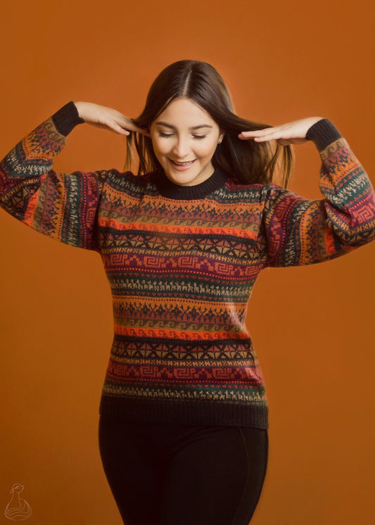 ALPACA SWEATER | Handcrafted Unisex Sweater Peruvian Design