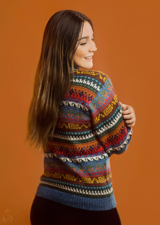 ALPACA SWEATER | Handcrafted Unisex Sweater Peruvian Design