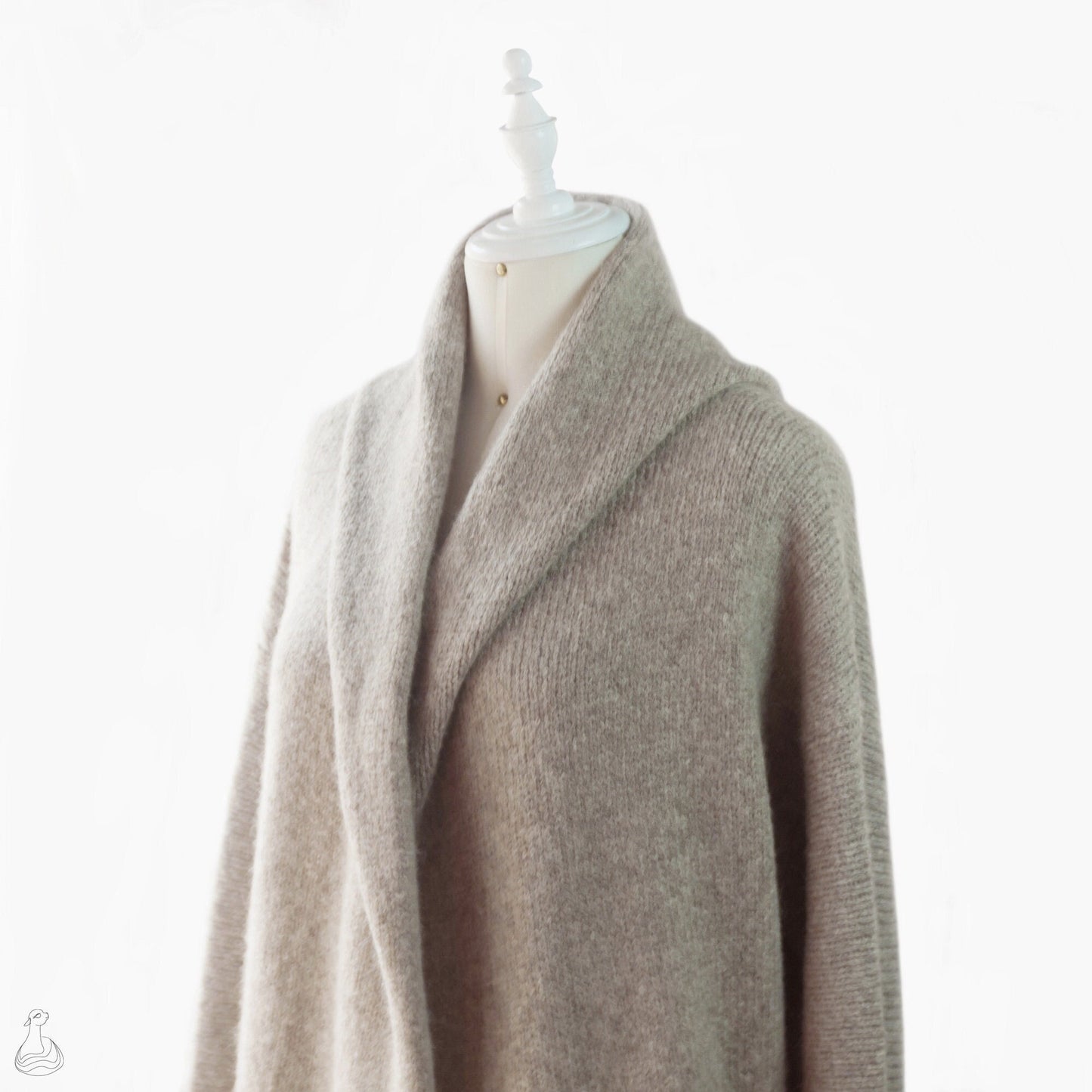 Baby Alpaca Hooded Capote Coat | Baby Alpaca  & Merino Wool Cardigan | Luxury Peruvian Hand-Made