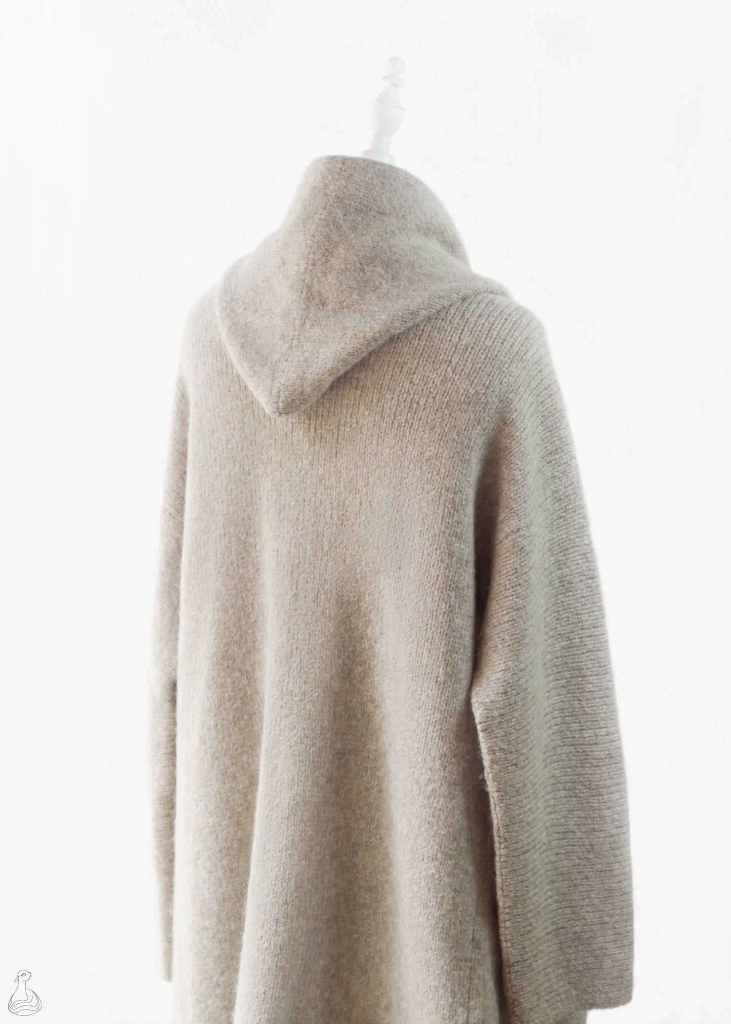 Baby Alpaca Hooded Capote Coat | Baby Alpaca  & Merino Wool Cardigan | Luxury Peruvian Hand-Made